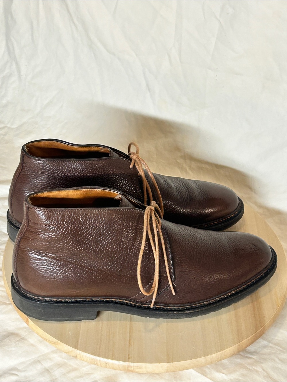 Alden Men’s Brown Leather Chukka Lace-Up Round Toe Dress Boots 11.5 B/D - Picture 3 of 12